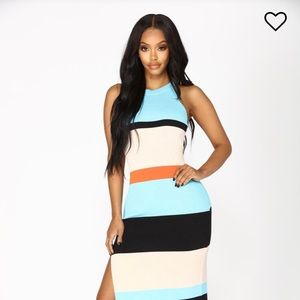 High slit maxi dress